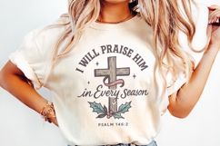 I Will Praise Him In Every Season PNG, Bible Verse png, Product Image 2