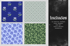 Indigo Garden Seamless Pattern Set Product Image 2
