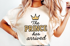The Prince Has Arrived PNG, Royal Baby Boy Announcement Product Image 2