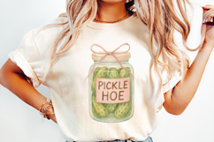 Pickle Hoe PNG, Cute Sticker Designs, Snarky Stickers png, Product Image 2