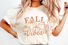Fall Vibes PNG, Autumn Pumpkins and Coffee PNG, Seasonal Product Image 2