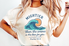 Mightier Than The Waves PNG, Psalm 93:4, Christian Product Image 2