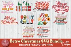 Retro Christmas SVG Bundle - Merry Christmas Quote T-Shirt Product Image 2
