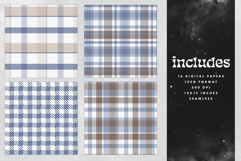 16 Winter Plaid Seamless Patterns Product Image 2