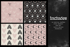 16 Blush &amp; Coal Seamless Patterns Product Image 2