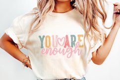 You Are Enough png PNG, Positive Quote png, Boho Self Love Product Image 2