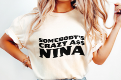 Somebody&#039;s Crazy Retro Groovy Quote, Digital Download PNG, Product Image 2