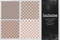 16 Neutral Grid &amp; Checker Seamless Patterns Product Image 2