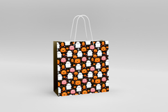 Black and Orange Halloween Seamless Patterns, Digital Paper Product Image 2