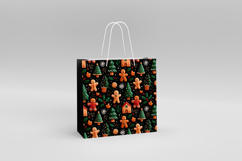 4 Christmas Gingerbread Seamless Patterns, Digital Paper PNG Product Image 2