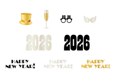New Year&#039;s Eve 2026 Vector Illustrations Product Image 2