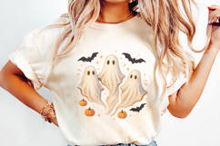 Cute Watercolor Ghosts PNG, Halloween PNG, Spooky Ghost Product Image 2