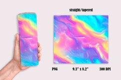 Rainbow Holographic Seamless Tumbler Wrap Sublimation, 20 oz Product Image 2