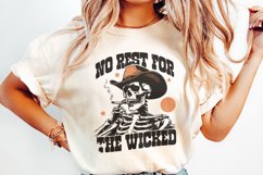No Rest for the Wicked PNG, Western Cowboy Skull Design Product Image 2
