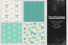Mint Coquette Seamless Patterns - 16 JPEG Patterns Product Image 2