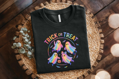 Trick Or Treat PNG, Cute Rainbow Ghost Halloween PNG, Product Image 2