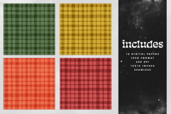 Gingham Kraft Seamless Patterns - 16 JPEG Patterns Product Image 2