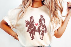 Retro Valentine Png, Vintage Cowboy Valentine Png, Howdy Product Image 2
