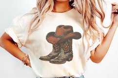 Cowgirl Boots Png, Trendy Western Sublimation Design, Product Image 2