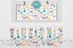 BUTTERFLIES 11OZ 12OZ 15OZ SUBLIMATION MUG WRAPS, MUG DESIGN Product Image 2