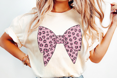 Coquette Bow Png, Leopard Girly Bow Design, Game Day Product Image 2