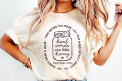Kind Words Are Like Honey PNG, Proverbs 16:24 Digital Product Image 2