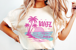 Retro Summer Salty Soul PNG, Trendy Summer PNG, Beach Product Image 2