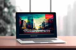 Laptop On A Desk Mockup PSD File Product Image 2