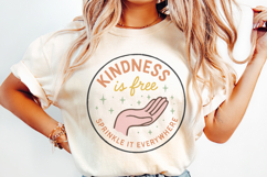 Kindness Is Free PNG, Sprinkle It Everywhere, Positive Product Image 2