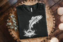 Bass Fishing PNG, Big Mouth Bass Digital Art, Fishing Product Image 2