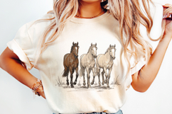 Horse Western Desert, PNG Sublimation, Western Design, Product Image 2