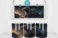 DRAGON 11OZ 12OZ AND 15OZ COFFEE MUG WRAP SUBLIMATION DESIGN Product Image 2