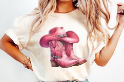 Coquette Cowgirl PNG, Western Valentine Sublimation, Product Image 2