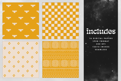 16 Ivory &amp; Gold Seamless Patterns Product Image 2