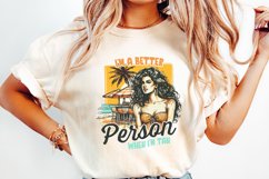 I Am Better Person When I&#039;m Tan Aesthetic Beach Vibes, Funny Product Image 2
