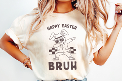 Happy Easter Bruh PNG, Retro Bunny Dabbing Design, Kids Product Image 2