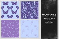 16 Wisteria Seamless Patterns Product Image 2