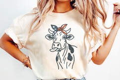 4th of July Highland Cow PNG, Patriotic Shirt Design, Product Image 2