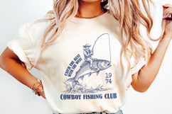 Cowboy Fishing Club PNG, Western Designs Digital Download, Product Image 2