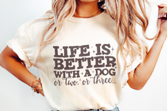 Dog Mom png, Dog Lover PNG, Funny Dog Memes, Life Better Product Image 2