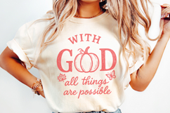 With God All Things Are Possible PNG, Inspirational Autumn Product Image 2