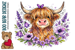 Highland Cow Clipart Product Image 1