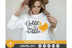 Gobble till you wobble SVG, Thanksgiving svg, Fall SVG, Product Image 3