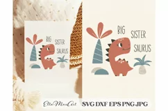 Big sister saurus SVG, Dinosaur Svg, Baby SVG, Dino Svg, Product Image 1