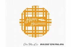 Happy Halloween SVG, Halloween Round Sign SVG, Farmhouse SVG Product Image 2
