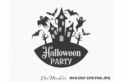 Halloween party Svg, Halloween Svg, Halloween sign Svg, PNG Product Image 2