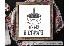 Its my birthday SVG, Birthday SVG, Birthday party Svg, Cake Product Image 3