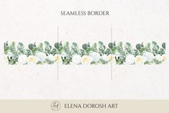 Watercolor Floral Seamless Border, Bundle Product Image 13