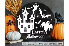 Happy halloween Svg, Halloween Svg, Halloween sign Svg, PNG Product Image 1