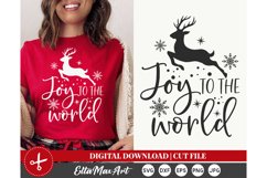 Joy to the world Svg, Christmas Svg, Christmas Shirt SVG, Product Image 1